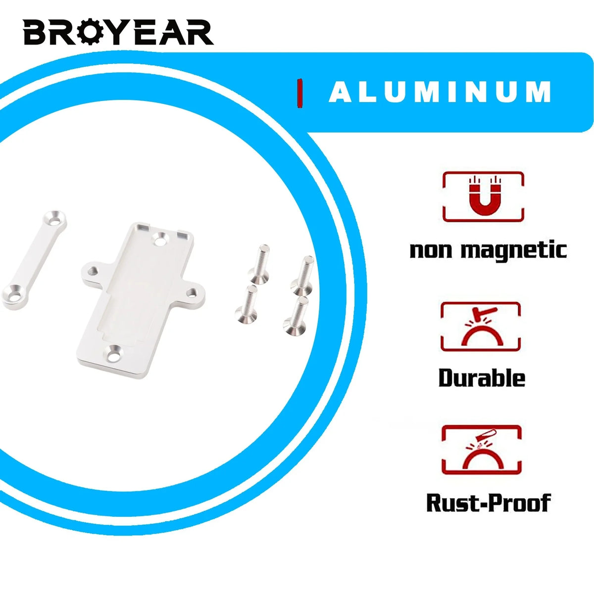 Flex Fuel Sensor Bracket 6061 Billet Aluminum For GM 13577429 by InterCyprus Trading Ltd