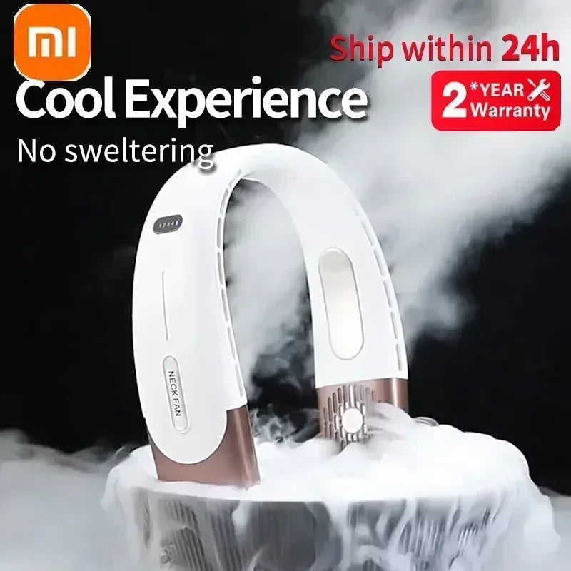 🟠 Xiaomi 6000mah Hanging Neck Fan Φορητό κλιματιστικό τύπος-C USB επαναφορτιζόμενο ψυγείο αέρα 5 ταχύτητας ηλεκτρικός ανεμιστήρας για αθλητισμό