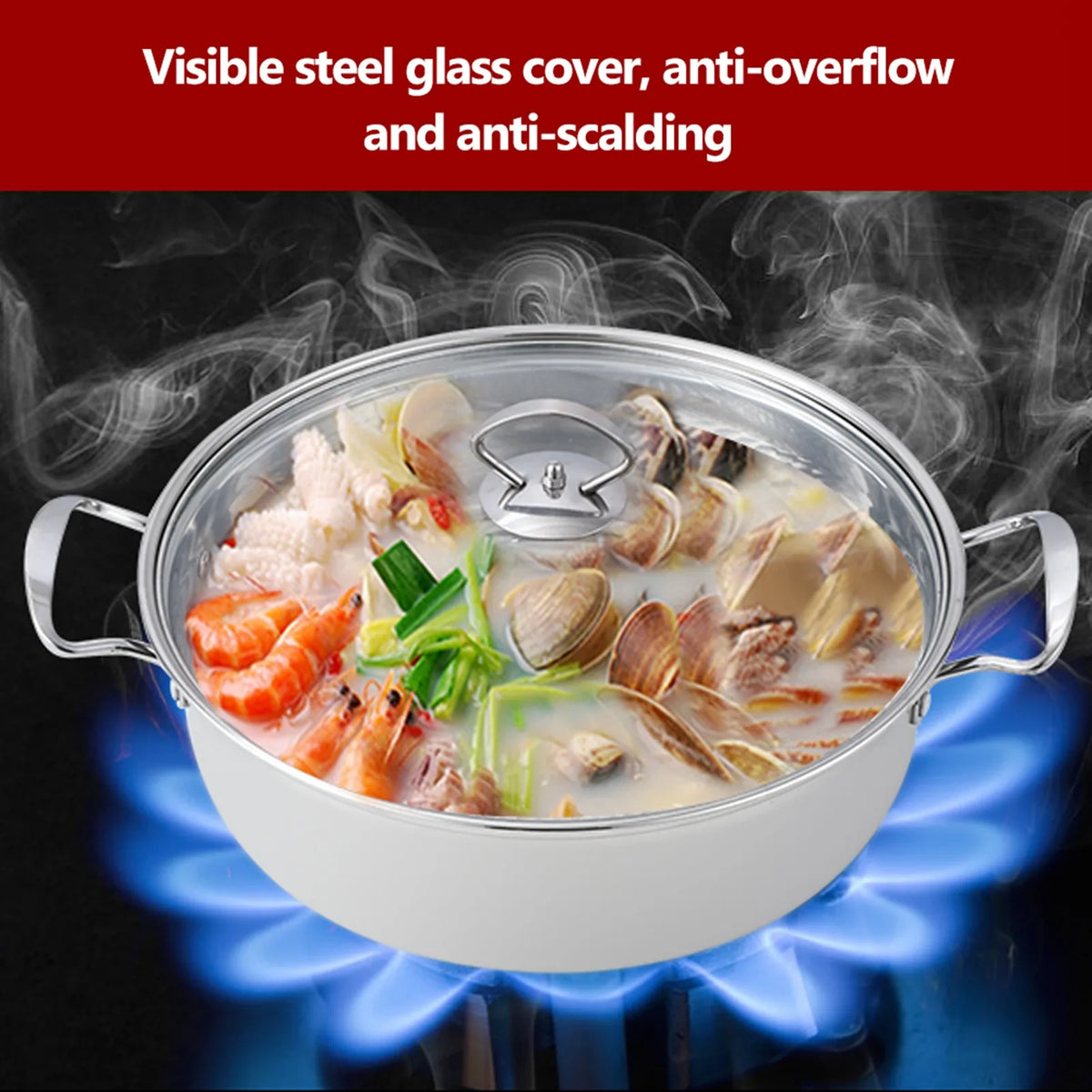 2-Layer Stainless Steel Pot &ndash; Double Boiler and Steamer