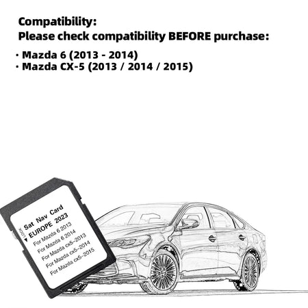 Mazda 6 CX-5 GPS Map Update 2023 &ndash; Europe Maps Included