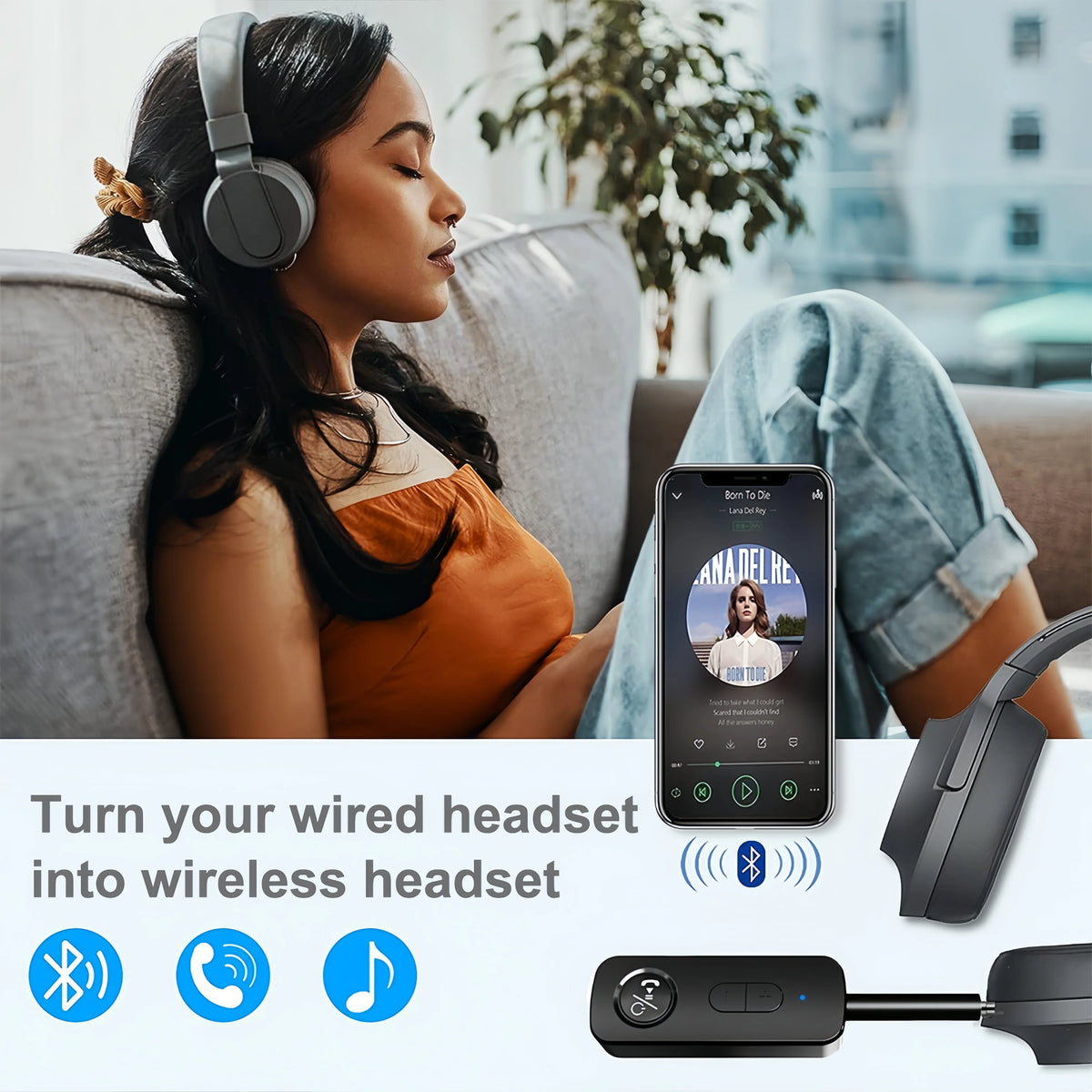 Kebidumei 2-In-1 Bluetooth 5.3 Audio Adapter &ndash; Dual Audio