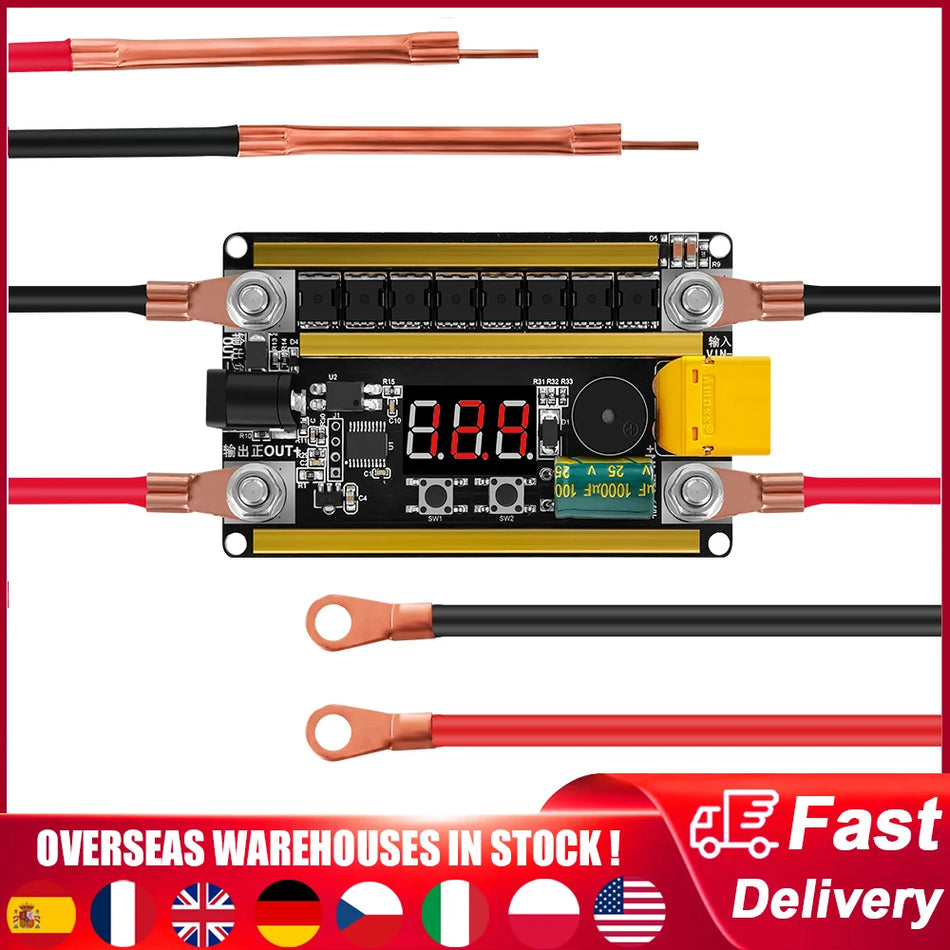 GX591 Spot Weld Control Board For 0.1 To 0.2mm Nickel 18650