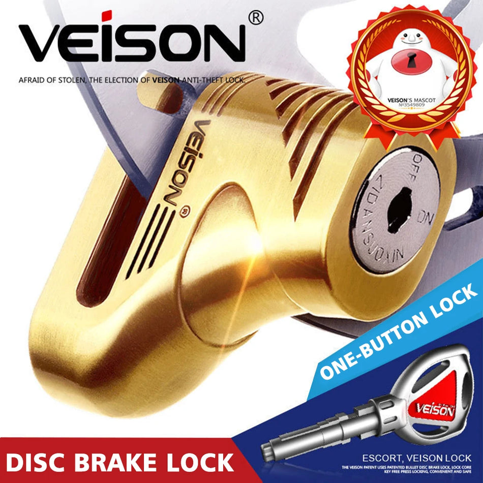 Κλειδαριά Μοτοσυκλέτας Veison DX3 με Αδιάβροχο Συναγερμό, Κράμα Αλουμινίου