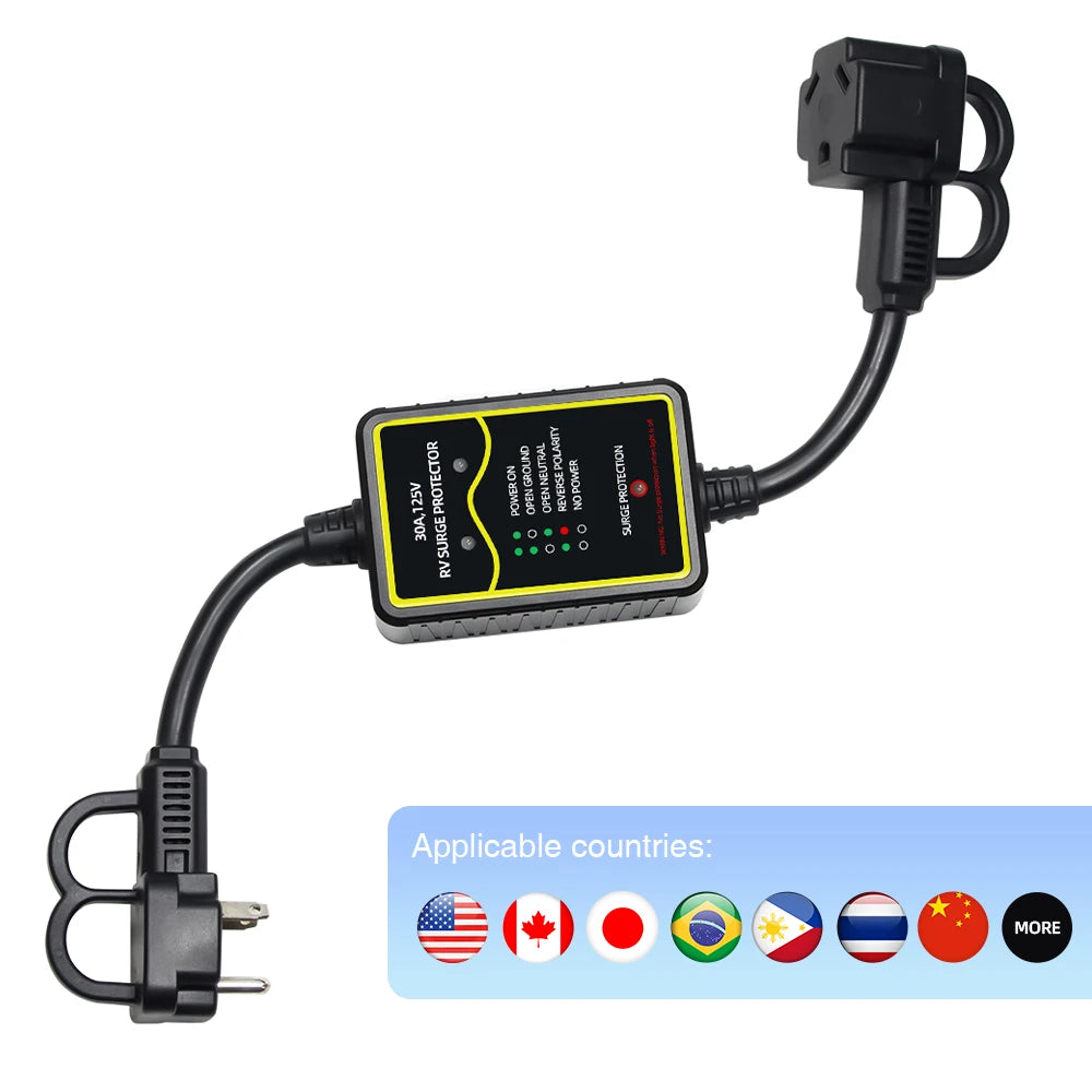 2100 Joules Marine Surge Protector &ndash; 30Amp Volt Protection YJ-30A