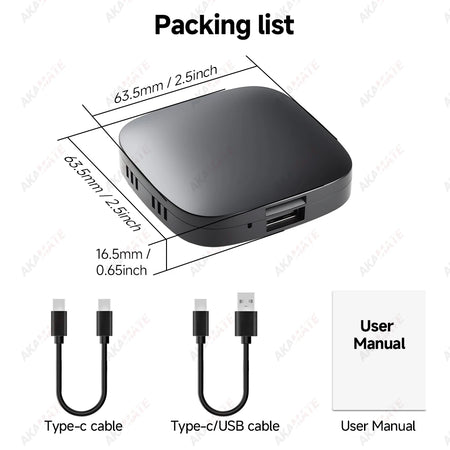 Android Smart 3in1 AI Box 2GB 32GB - Wireless CarPlay