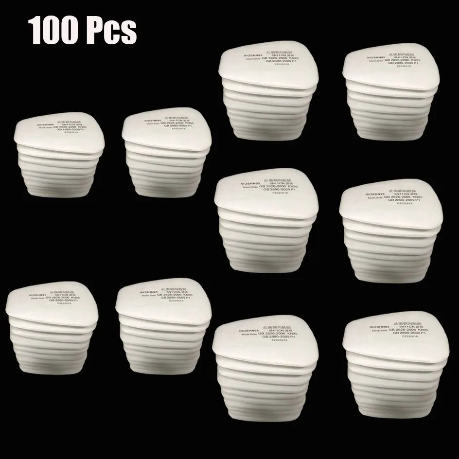 5N11 Pre-Filters for 6000/7000 Masks &ndash; Non-Oil Particulates 100Pcs Filter cotton