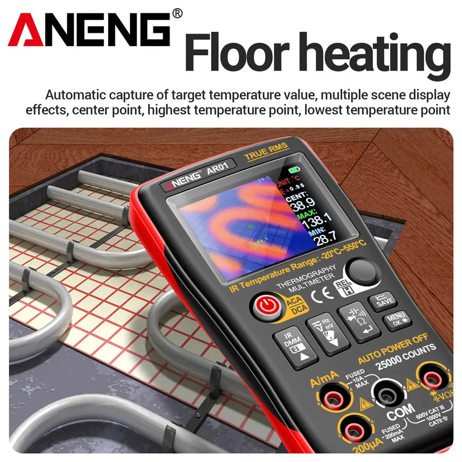 ANENG AR01 Smart Thermal Imager Multimeter, 2-In-1 AC DC Tester