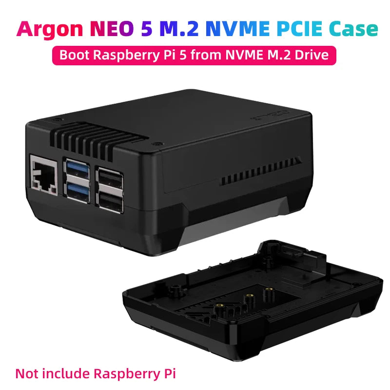 Argon NEO 5 M.2 NVME Case &ndash; Built-in PWM Fan for Optimal Cooling