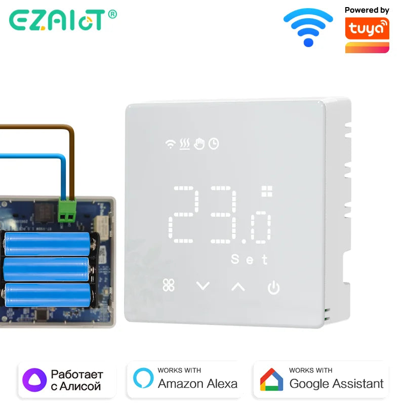 Tuya Smart Thermostat V9BW &ndash; Voice Assistant Compatible