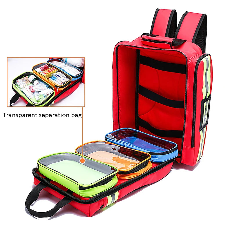 Disaster Relief First Aid Kit Emergency Backpack &ndash; Spacious