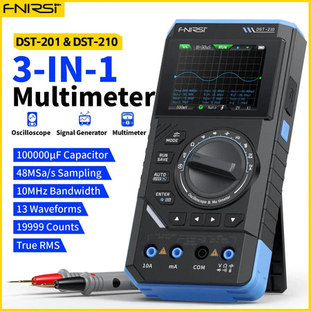 Fnirsi DST210 3 In 1 Portable Oscilloscope Multimeter 10MHz