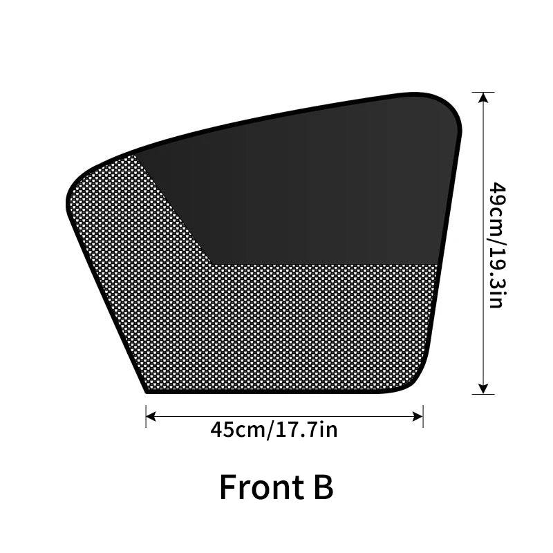 Magnetic Car Sunshade Curtains for UV Protection and Privacy Co-pilot 1pc