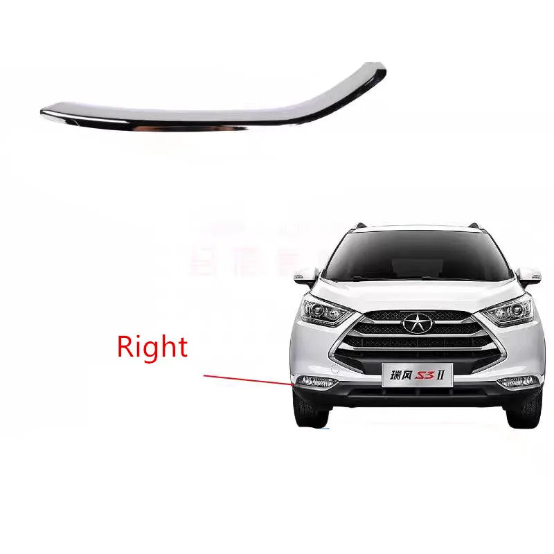 Silver Front Bumper Trim Strips for JAC Refine S3 JS3 T50 by InterCyprus Trading Ltd