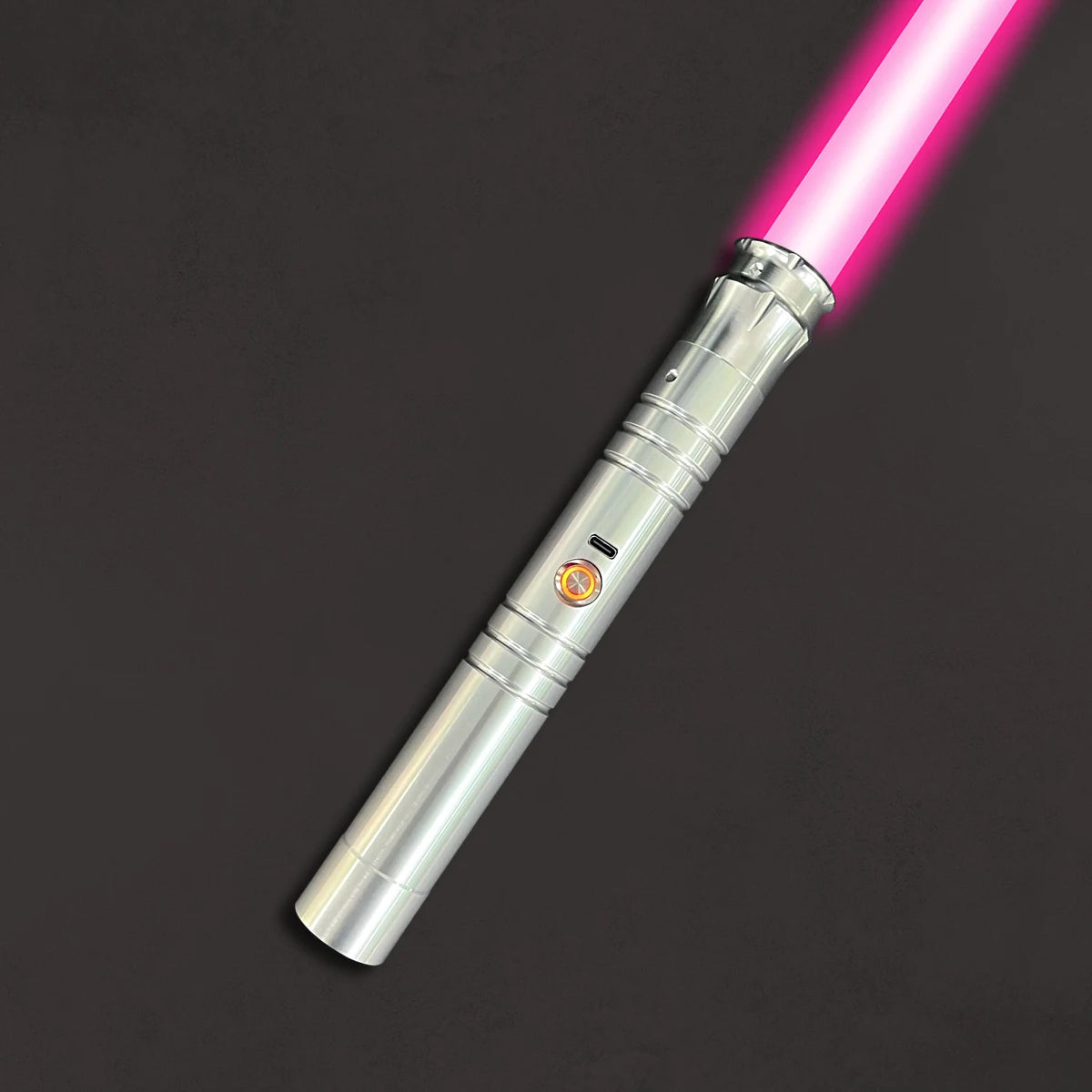 Heavy Dueling Lightsaber with Soundfonts and Colour Changing Blade - 56 cm Cosplay Toy 1 PCS LED Silver 3-4