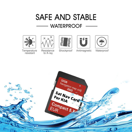 Sat Nav Update SD Card 2025 Kia 32GB GPS Maps - Latest Maps