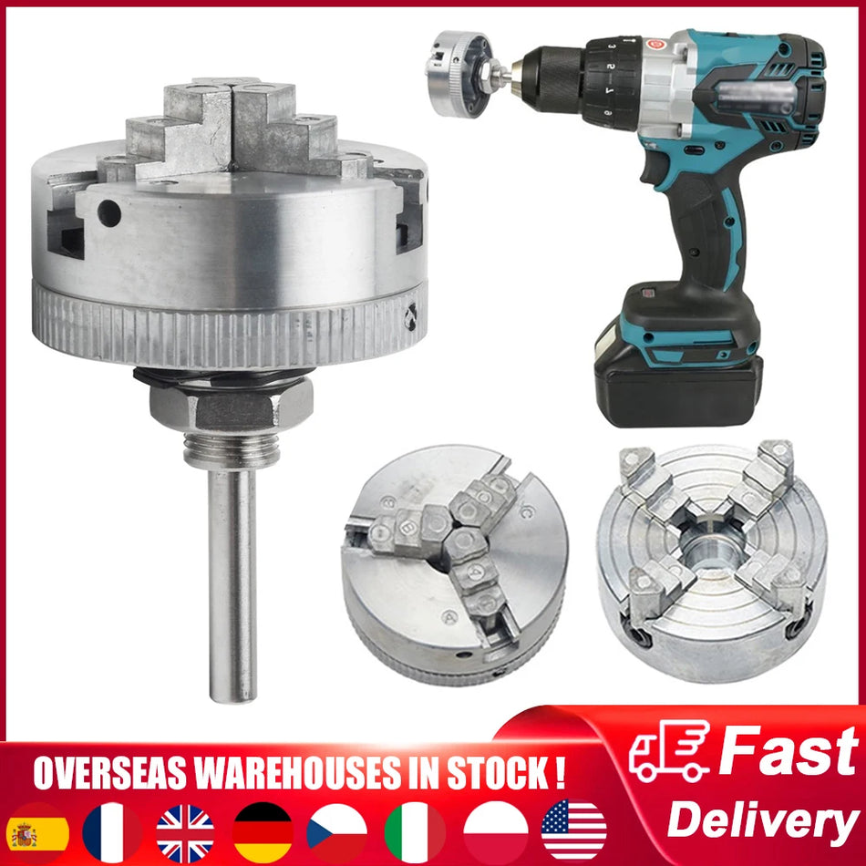 Σφιγκτήρας Ξύλου 3 Σιαγόνων 4 Σιαγόνων Αυτοκεντρικός από Κράμα Ψευδαργύρου