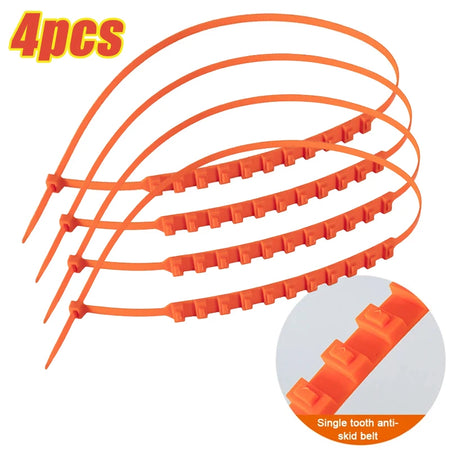 Disposable Anti Skid Straps For Tires &ndash; Emergency Traction 4pcs