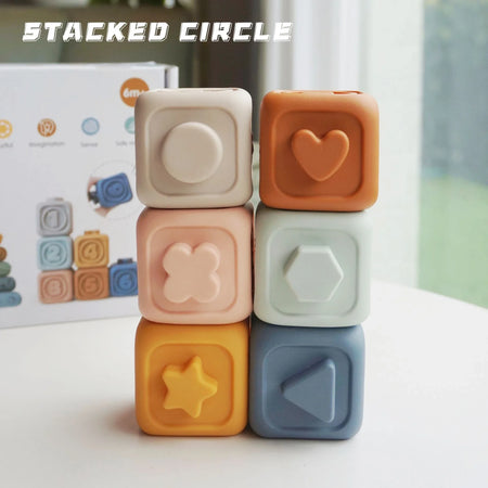 Soft Rubber Block Toy &ndash; Safe Silicone Stacking Fun