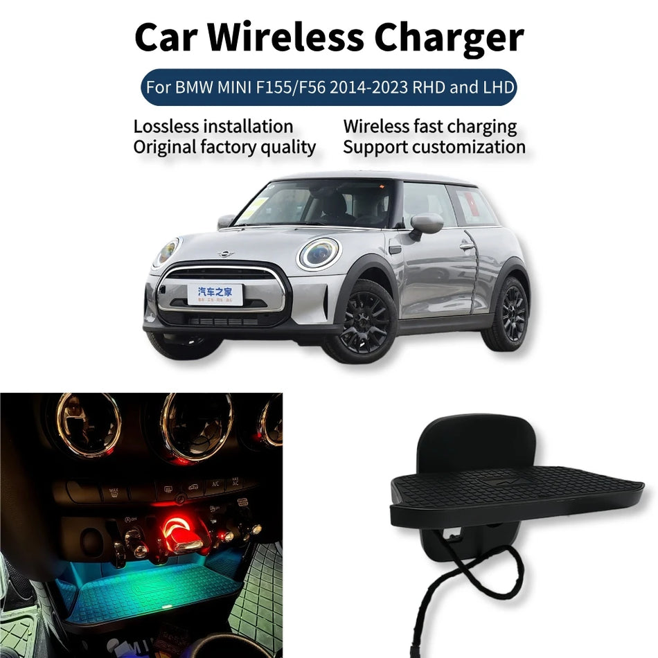 Fast Wireless Charger for BMW MINI F55 F56 2014-2023