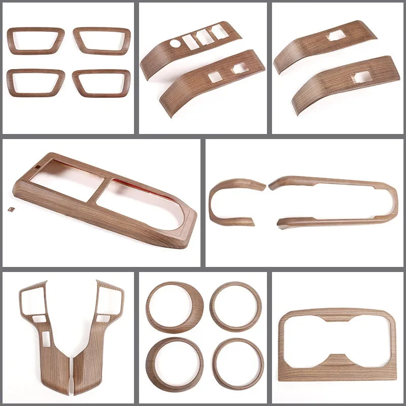 Pähklipuu rooliratta nuppude raam kleebis Tacoma jaoks