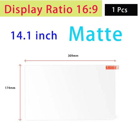 Notebook Screen Protector 13 to 15.6 Inch &ndash; Anti-Glare Soft Film for Laptops and Tablets 14 Matte 309x174mm1P