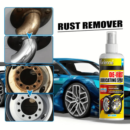Universal Rust Remover Spray for Wheels &amp; Metal - Strong &amp; Reliable | KJM