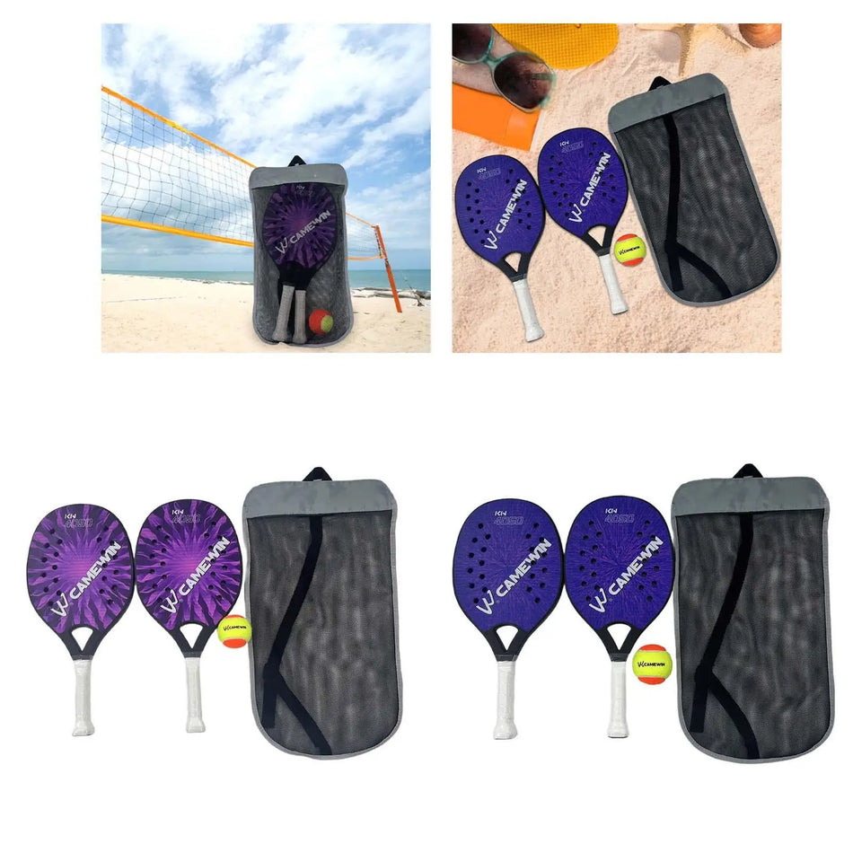 Kids Beach Tennis Rackets With EVA Core, Portable And Lightweight