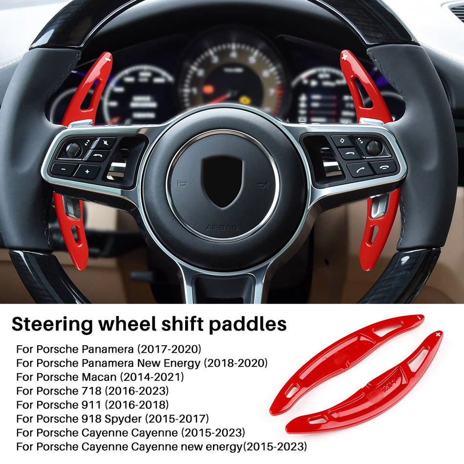 ABS Steering Wheel Paddle Extensions for Porsche Panamera Macan 718