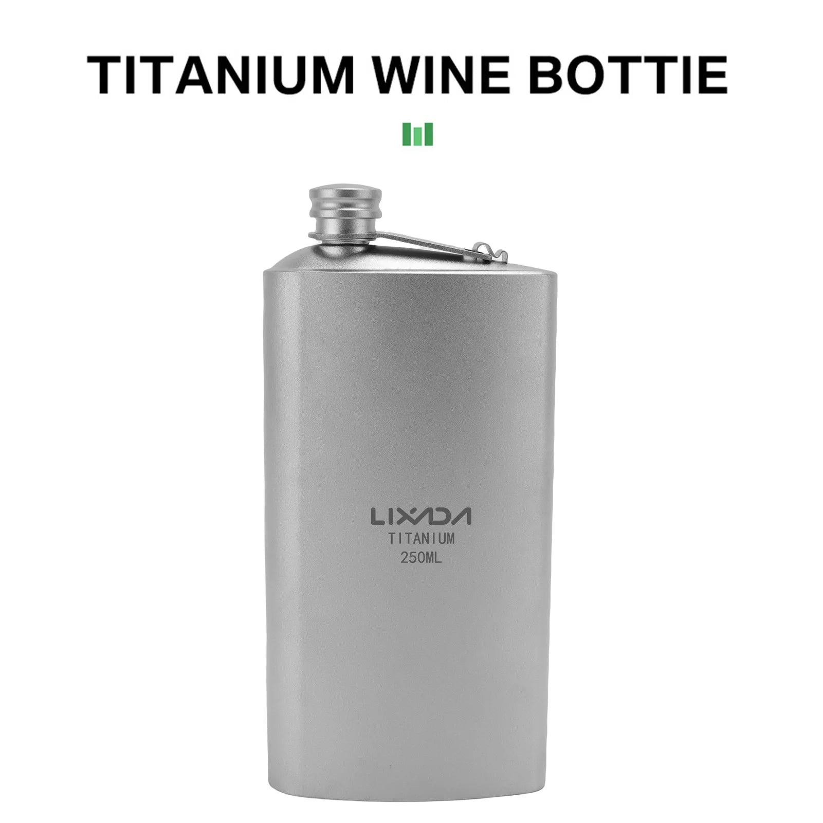 Titanium Whisky Flask 200ml &ndash; Leakproof For Outdoor Use