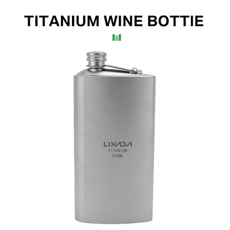 Titanium Whisky Flask 200ml &ndash; Leakproof For Outdoor Use