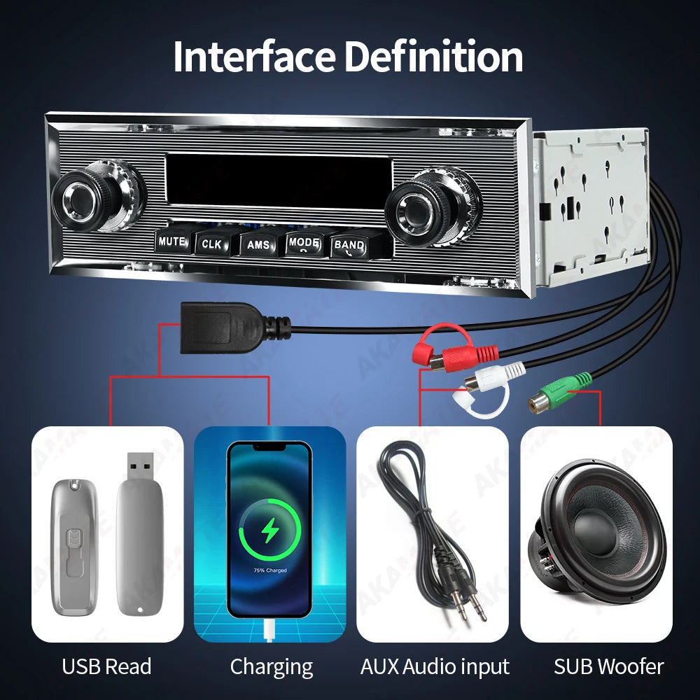 Car Radio For Mercedes Benz 1Din MP3 &ndash; Bluetooth USB