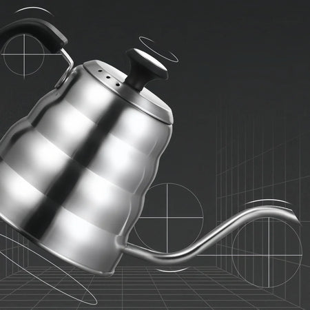 WUWANLI Stainless Steel Pour Over Coffee Pot &ndash; Precise Temperature Control