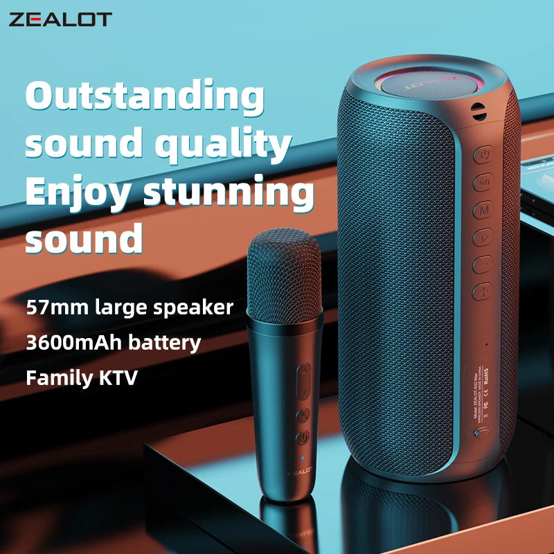 ZEALOT-S69M Karaoke Machine &ndash; Portable Bluetooth System