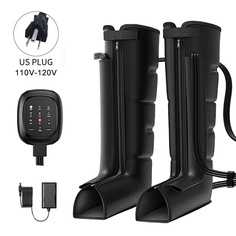Air Compression Leg Massager Boots - Cycling Compression 110V US Plug