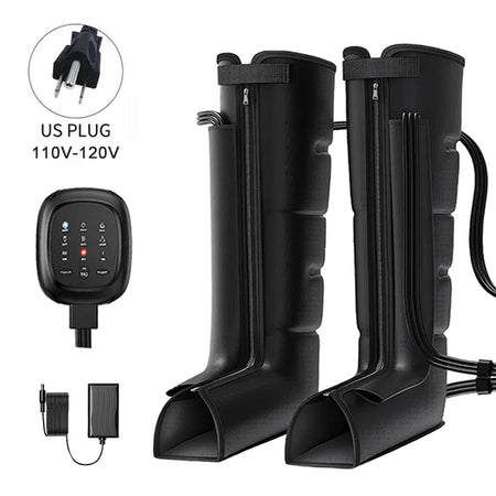 Air Compression Leg Massager Boots - Cycling Compression 110V US Plug
