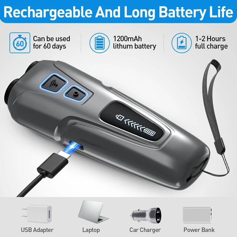 High-Power Ultrasonic Dog Repeller with LED Flashlight