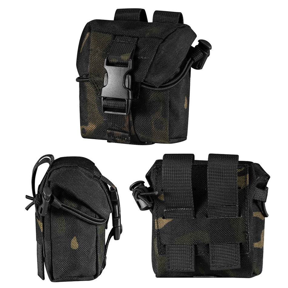 Sac à grenade tactique camouflage avec sangle Molle et tissu Oxford