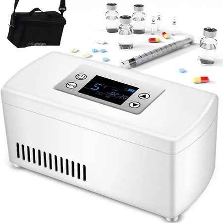 Portable Insulin Cooler Box 2-18 Degrees - Travel Ready One Battery