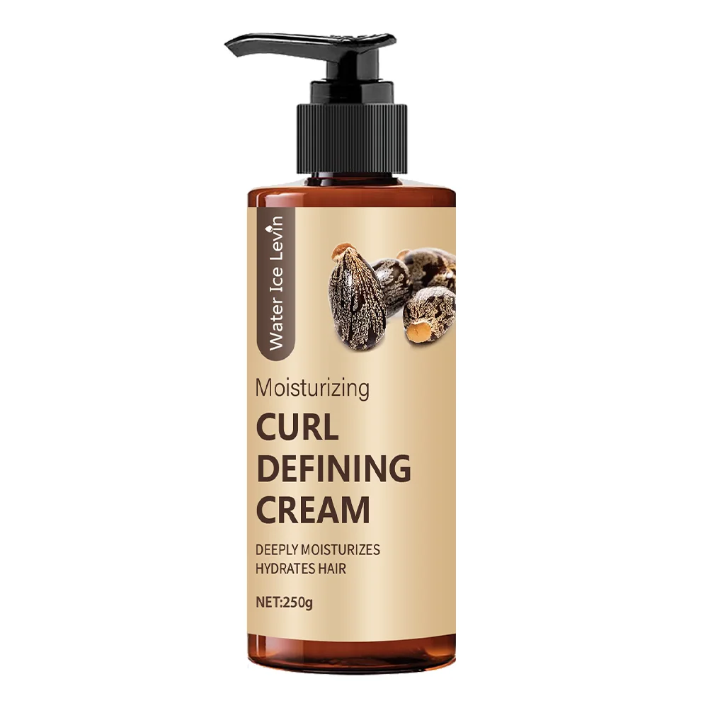 Water Ice Levin Curly Hair Styling Cream &ndash; Long-Lasting Moisturizing Formula 250g One Bottle