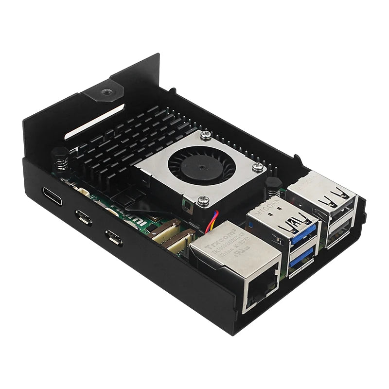 Raspberry Pi 5 Metal Case &ndash; Durable Aluminum Alloy Design