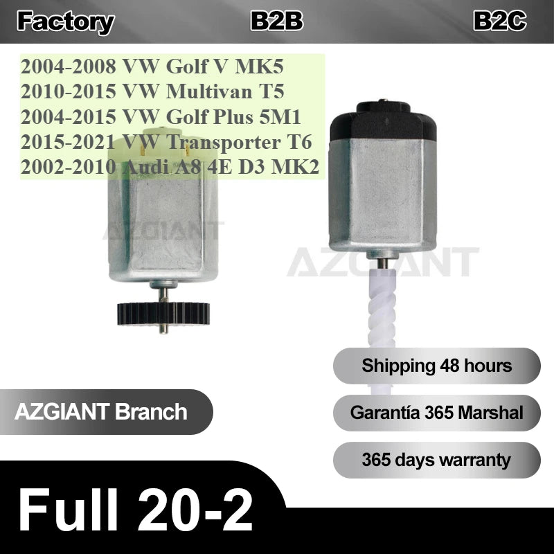 Actuador de bloqueo de puerta para Audi Q3 8U A1 A3 S3 8V Motor 12V DC