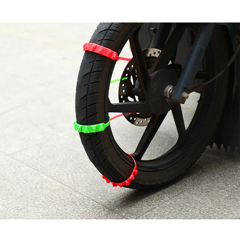Universal Anti-Skid Snow Chains &ndash; Non Slip Cable Ties