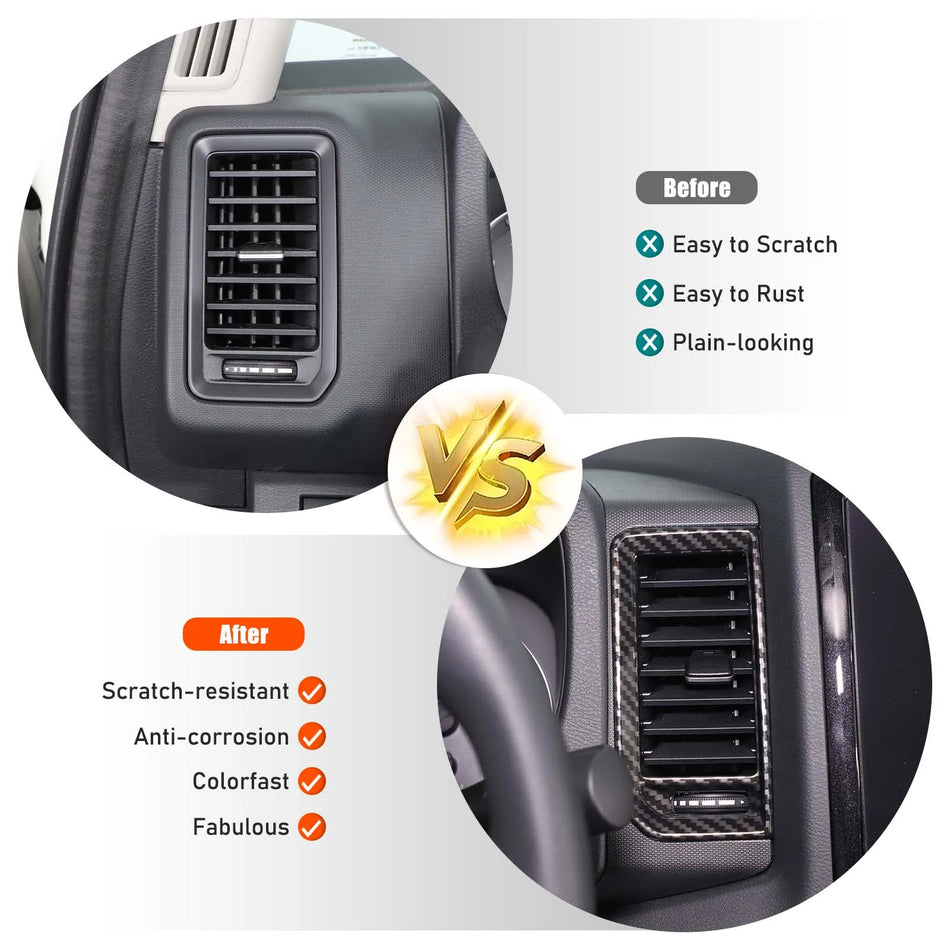 Rám výdechu vzduchu z uhlíkových vláken ABS Nissan Frontier 2022 2024