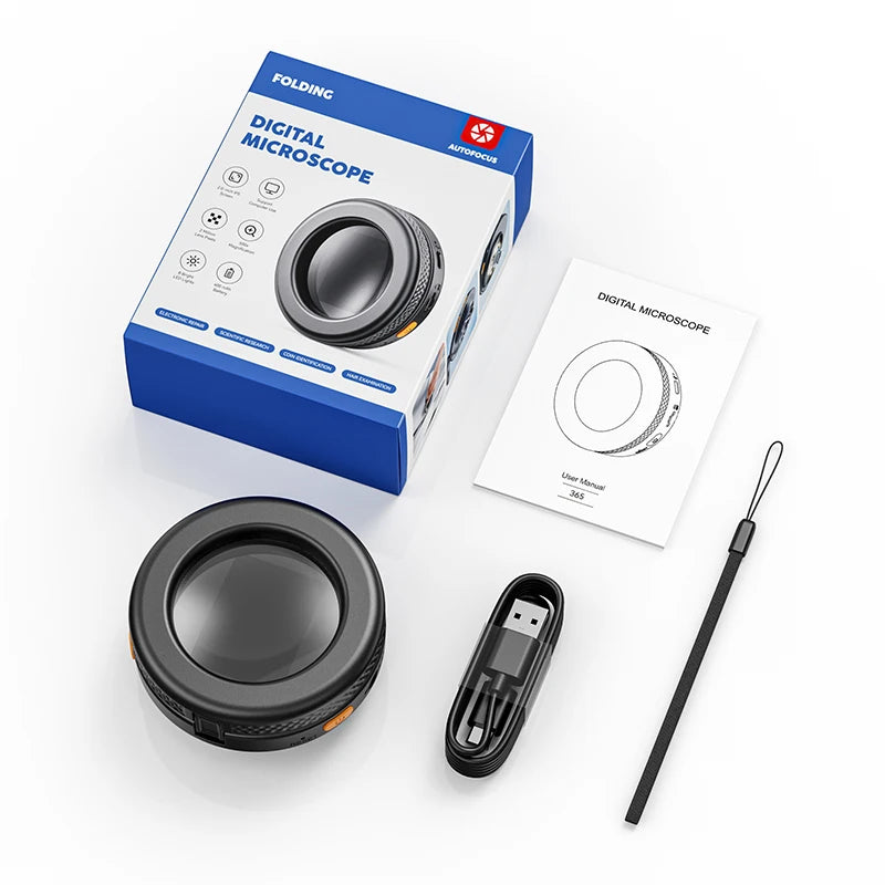 500x Digital Microscope &ndash; Autofocus For Electronics Repair Black 500X