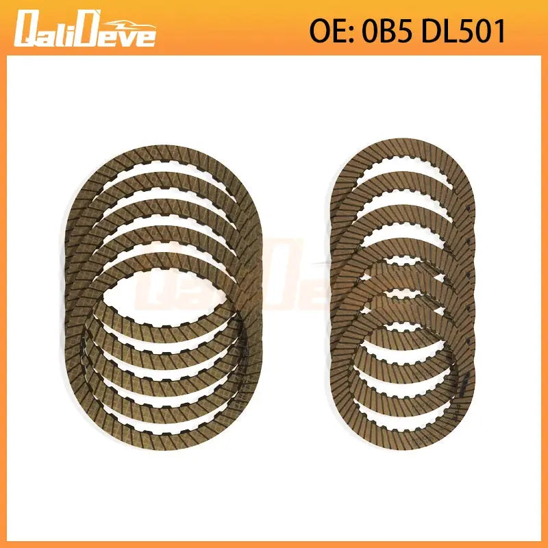 0B5 DL501 Gearbox 7-Speed 11PCS Transmission Wet Dual Clutch Friction Kit Fits For Audi A4 A5 A6 A7 Q5 by InterCyprus Trading Ltd