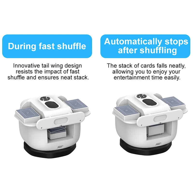 360 Degree Automatic Card Shuffler 2 In 1 &ndash; Smart Shuffling