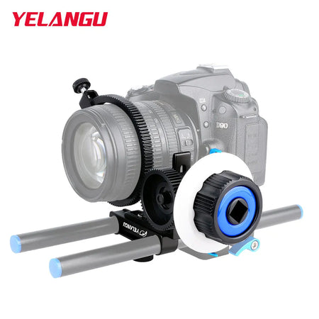 YELANGU Portable Mini Follow Focus Wireless Lens Control for DSLR and BMPCC 4K