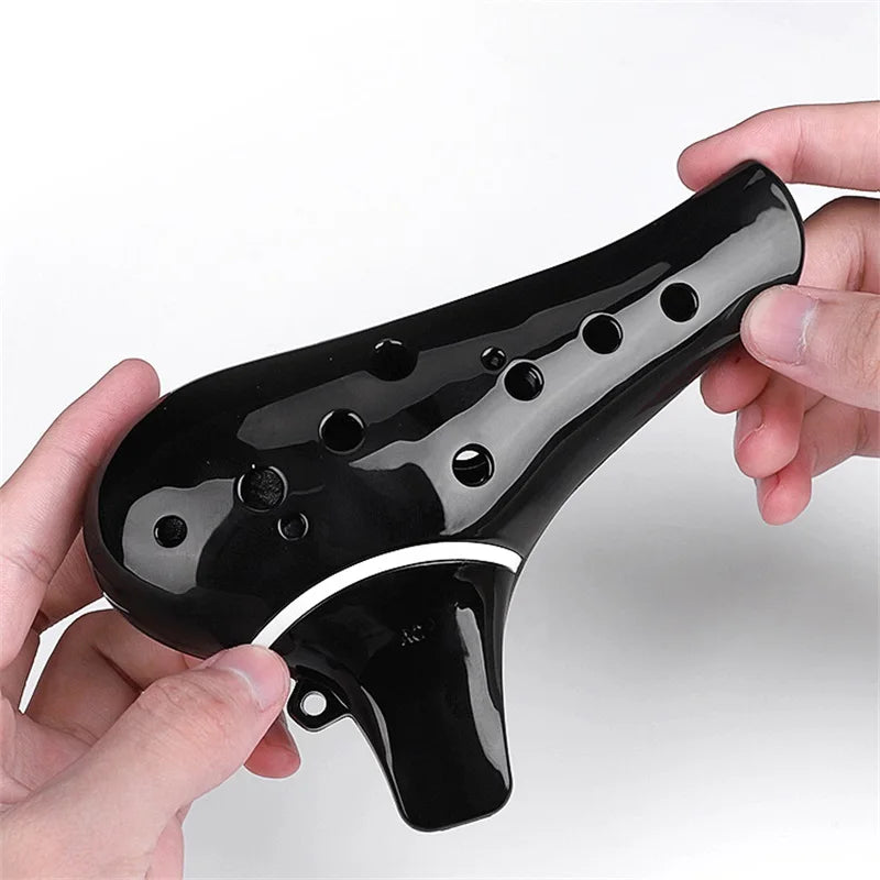 12 Reikää Ocarina Aloittelijoille ABS-hartsista Ergonomisella Mukavuudella