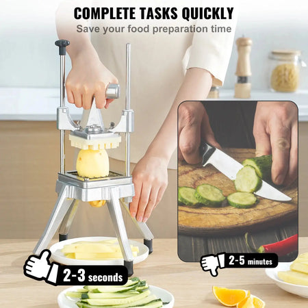 Manual Fruit Vegetable Dicer Cutter Stainless Steel Kitchen