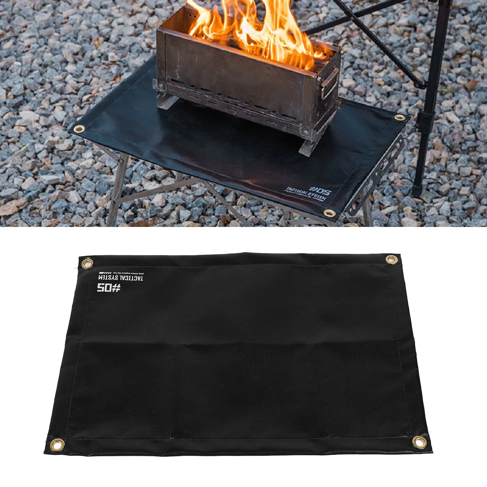 Grill Floor Pad Protective Under Grill Mat &ndash; Heat Safe